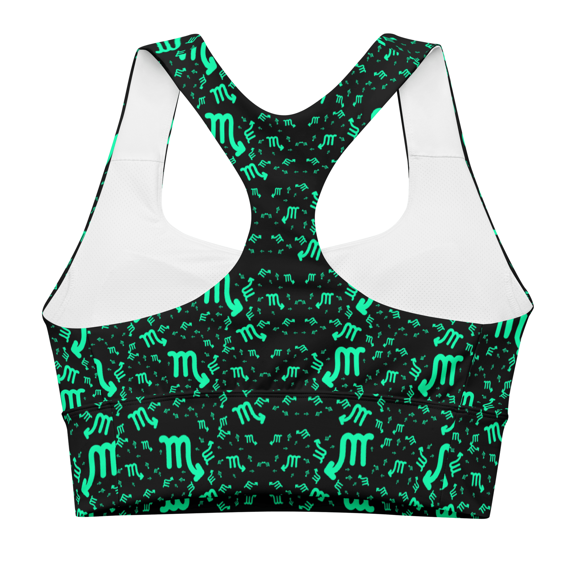 Zodiac Scorpio Black - Compression Sports Bra - Sports Bra - GYMLEGGS LLC