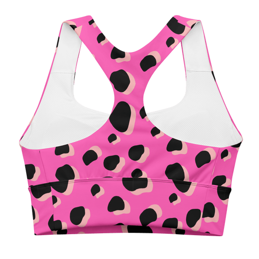 Pink Cow - Compression Sports Bra - Sports Bra - GYMLEGGS LLC