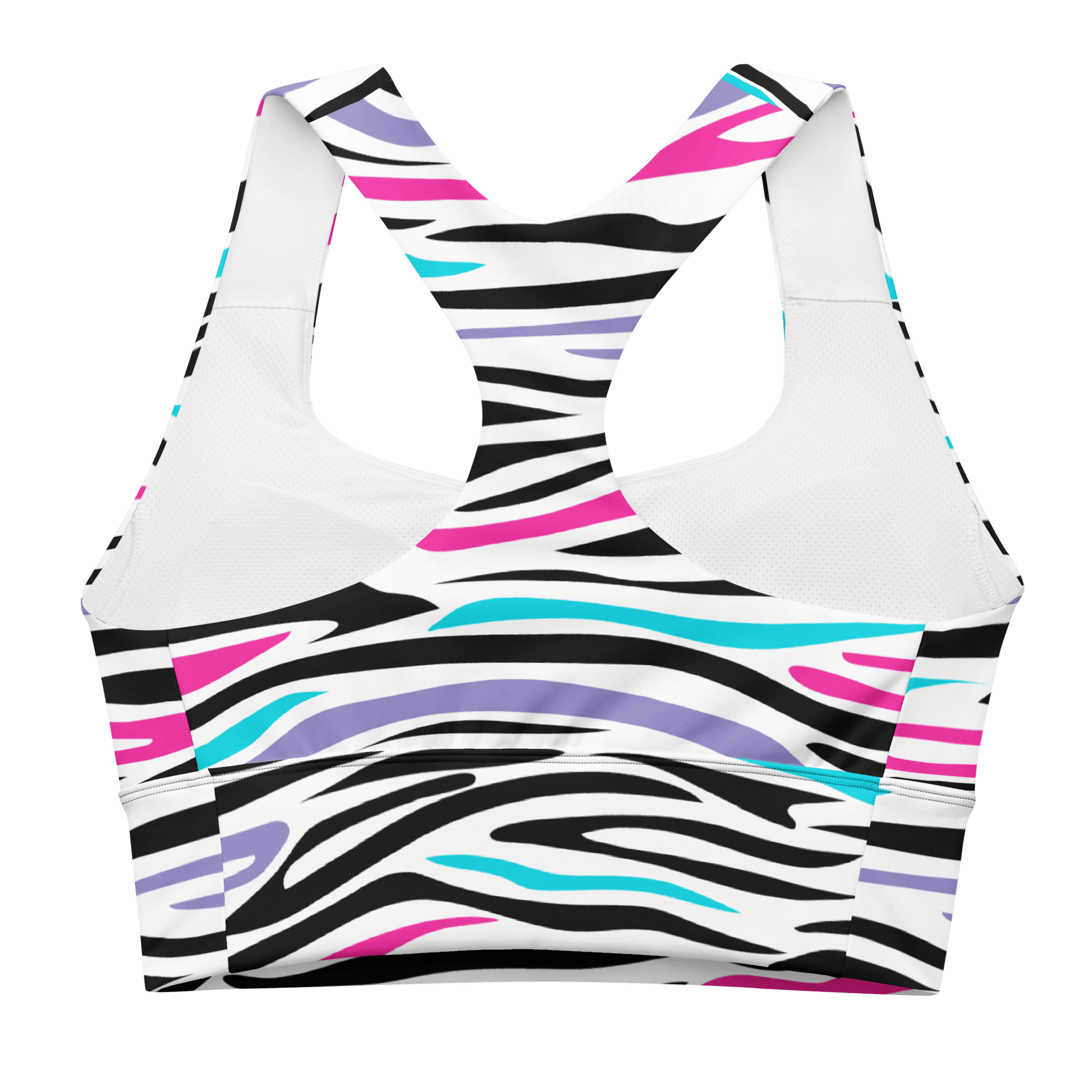 Avatar Zebra - Compression Sports Bra - Sports Bra - GYMLEGGS LLC