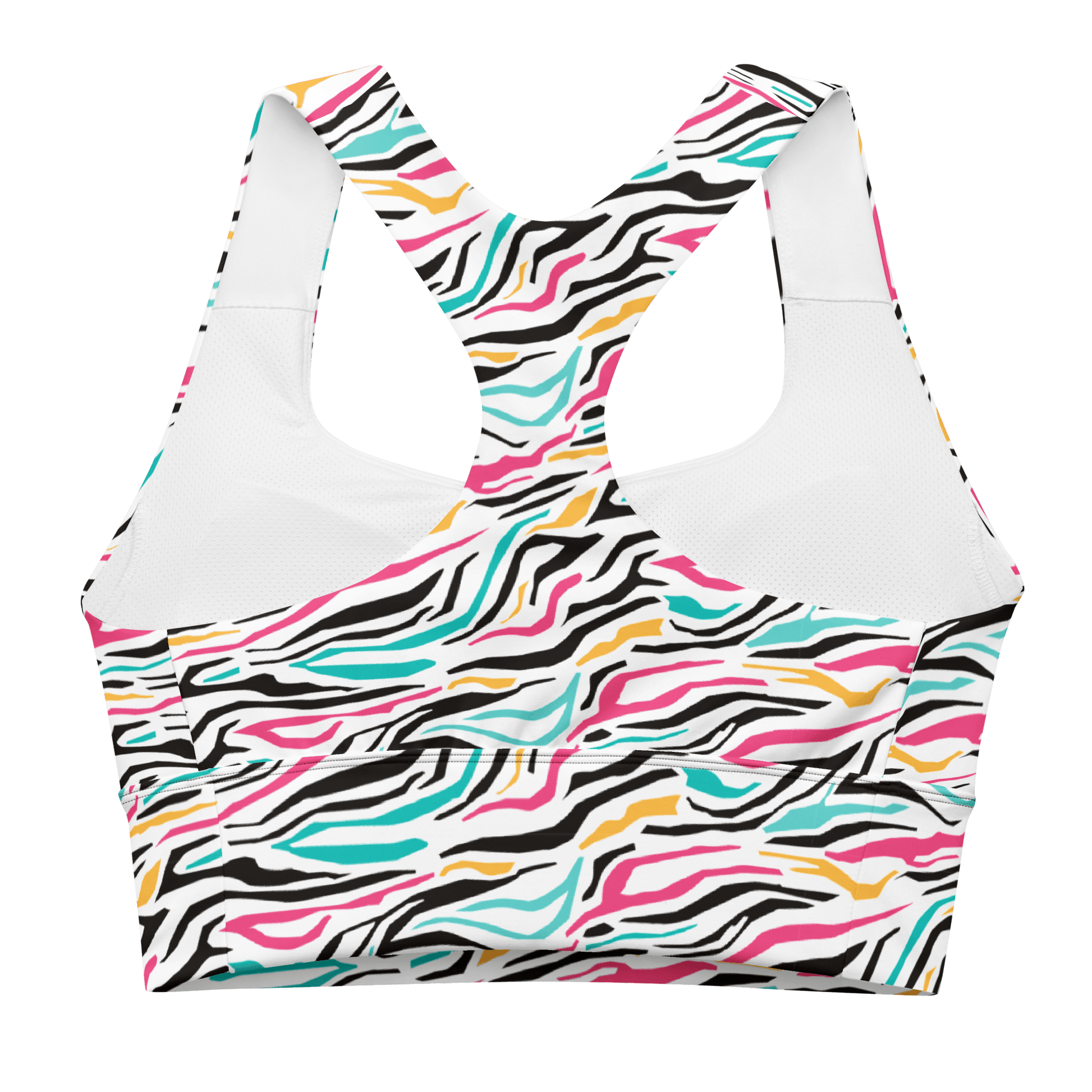 Inverse Abstract Tiger - Compression Sports Bra - Sports Bra - GYMLEGGS LLC