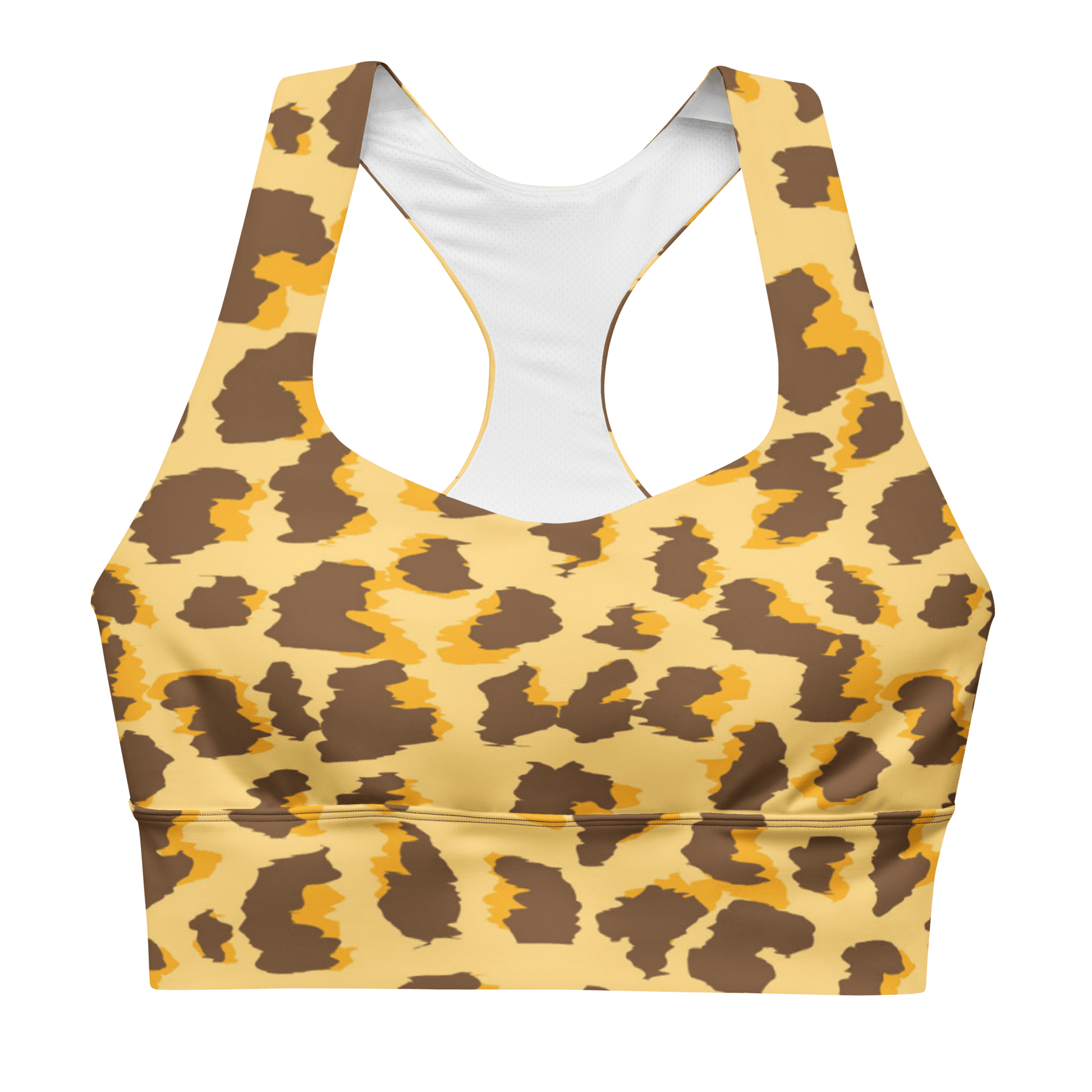 Namib Desert Cheetah - Compression Sports Bra - Sports Bra - GYMLEGGS LLC