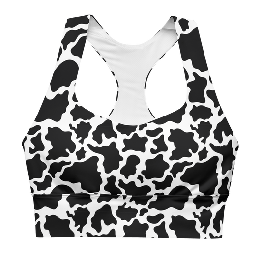 Roan Jersey Cow - Compression Sports Bra - Sports Bra - GYMLEGGS LLC