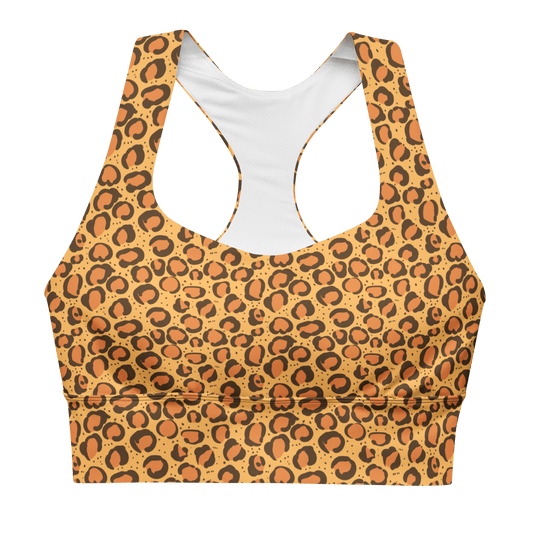 African Desert Cheetah - Compression Sports Bra - Sports Bra - GYMLEGGS LLC