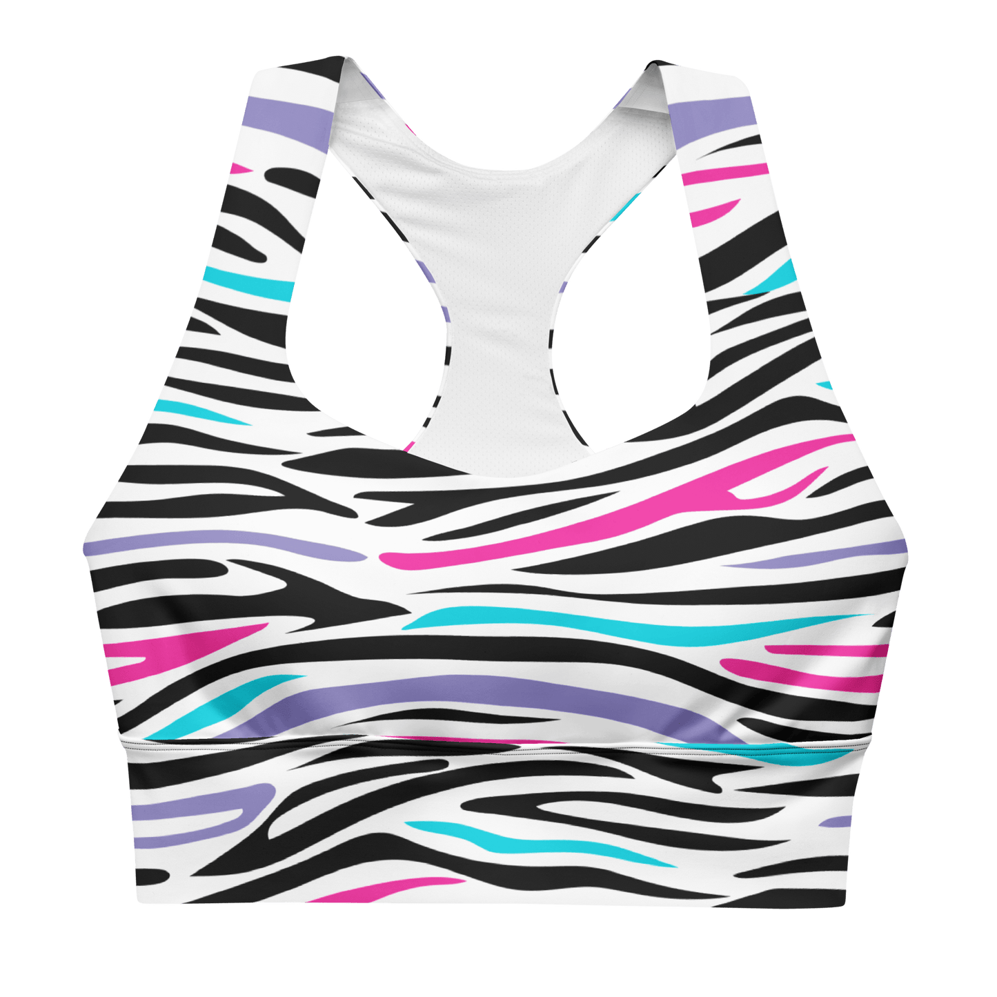 Avatar Zebra - Compression Sports Bra - Sports Bra - GYMLEGGS LLC