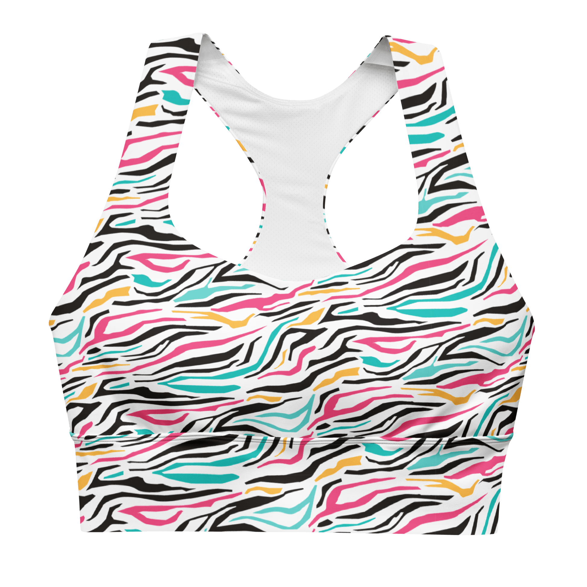 Inverse Abstract Tiger - Compression Sports Bra - Sports Bra - GYMLEGGS LLC