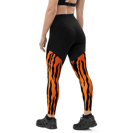 Bengal Tiger - Compression Sports Leggings - Sports Leggings - GYMLEGGS LLC