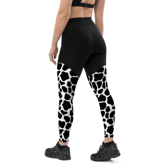 Dalmatian Puddles - Compression Sports Leggings - Sports Leggings - GYMLEGGS LLC