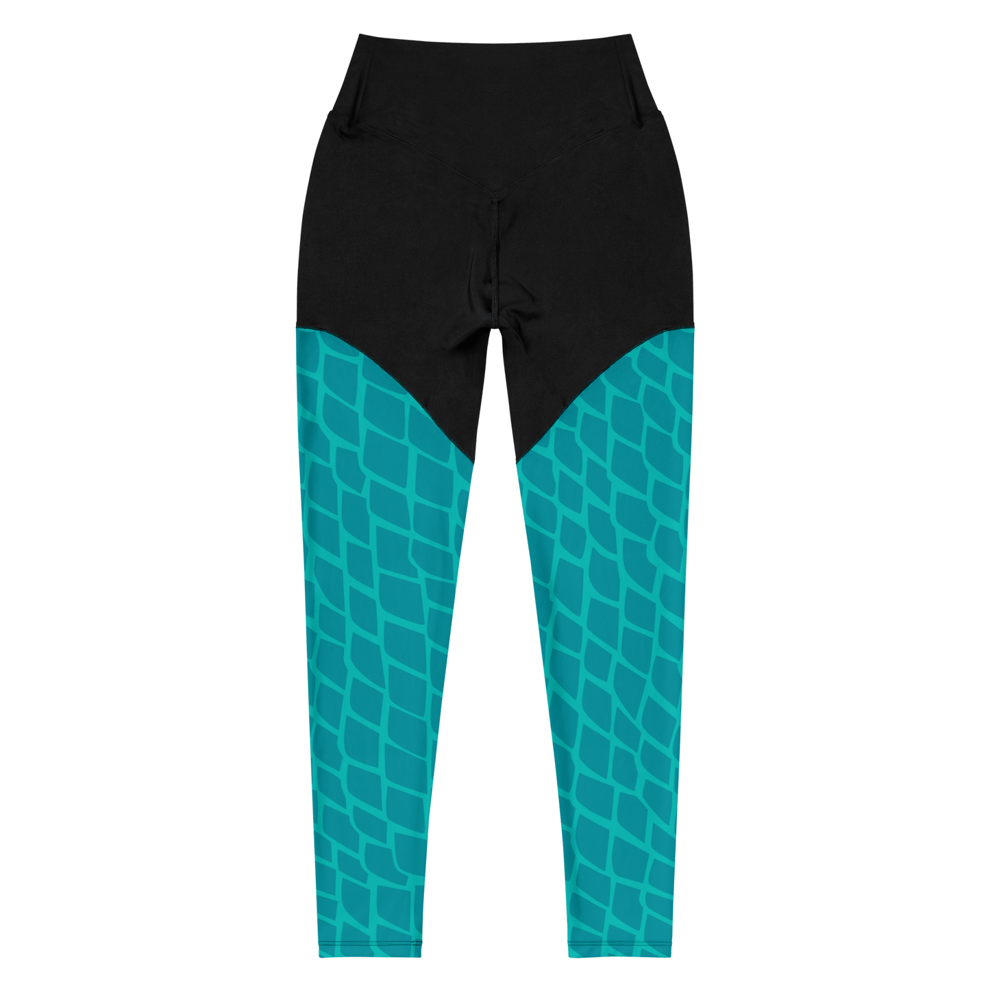 Queen Parrotfish Scales - Compression Sports Leggings - Sports Leggings - GYMLEGGS LLC