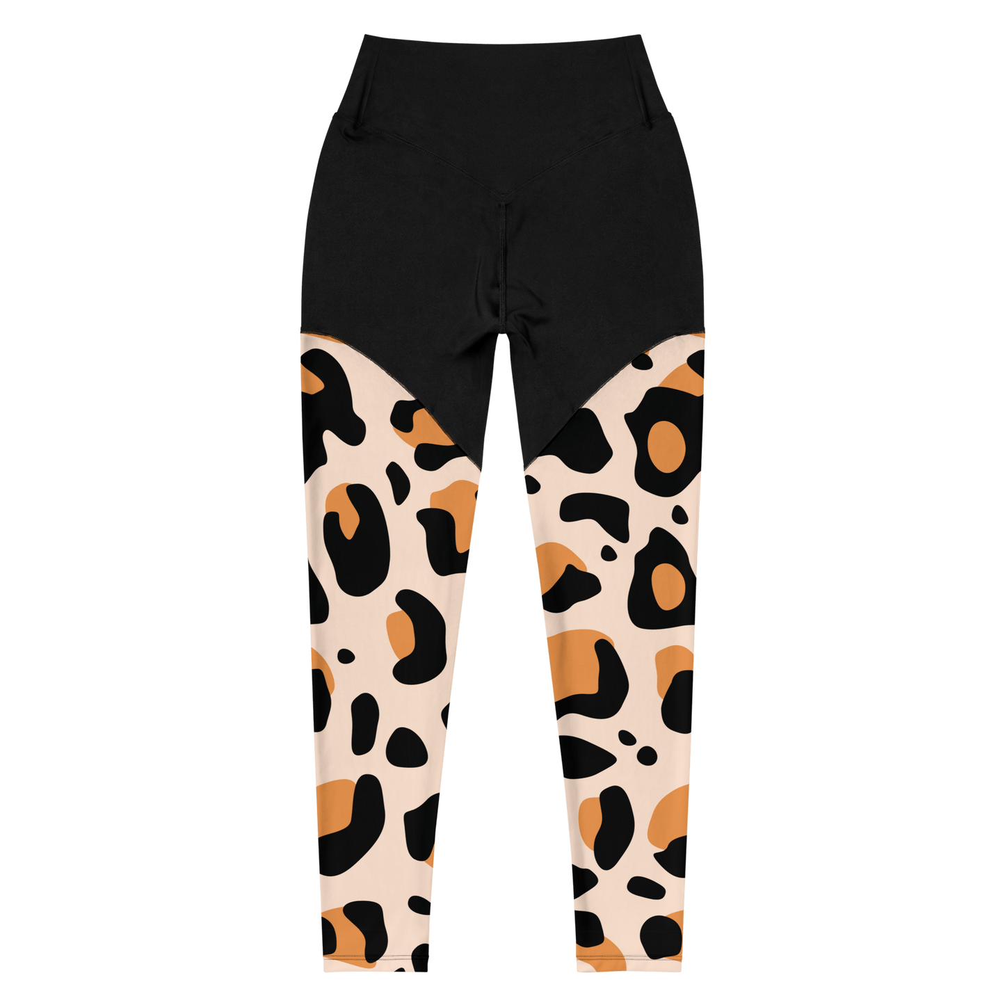 Indo-Asia Leopard - Compression Sports Leggings - Sports Leggings - GYMLEGGS LLC