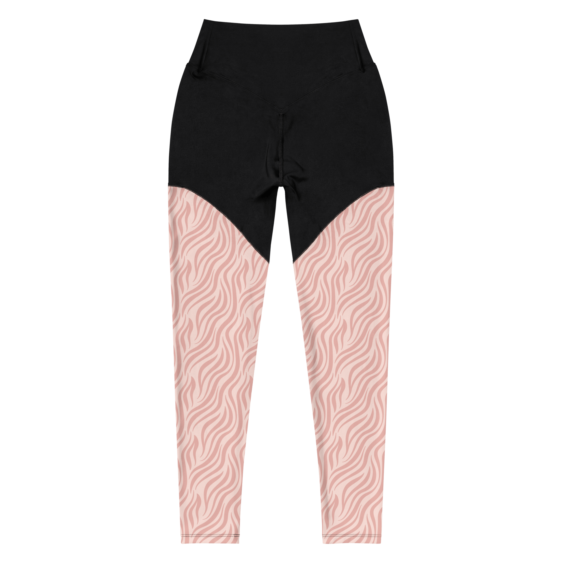 Pink Malayan Tiger - Compression Sports Leggings - Sports Leggings - GYMLEGGS LLC