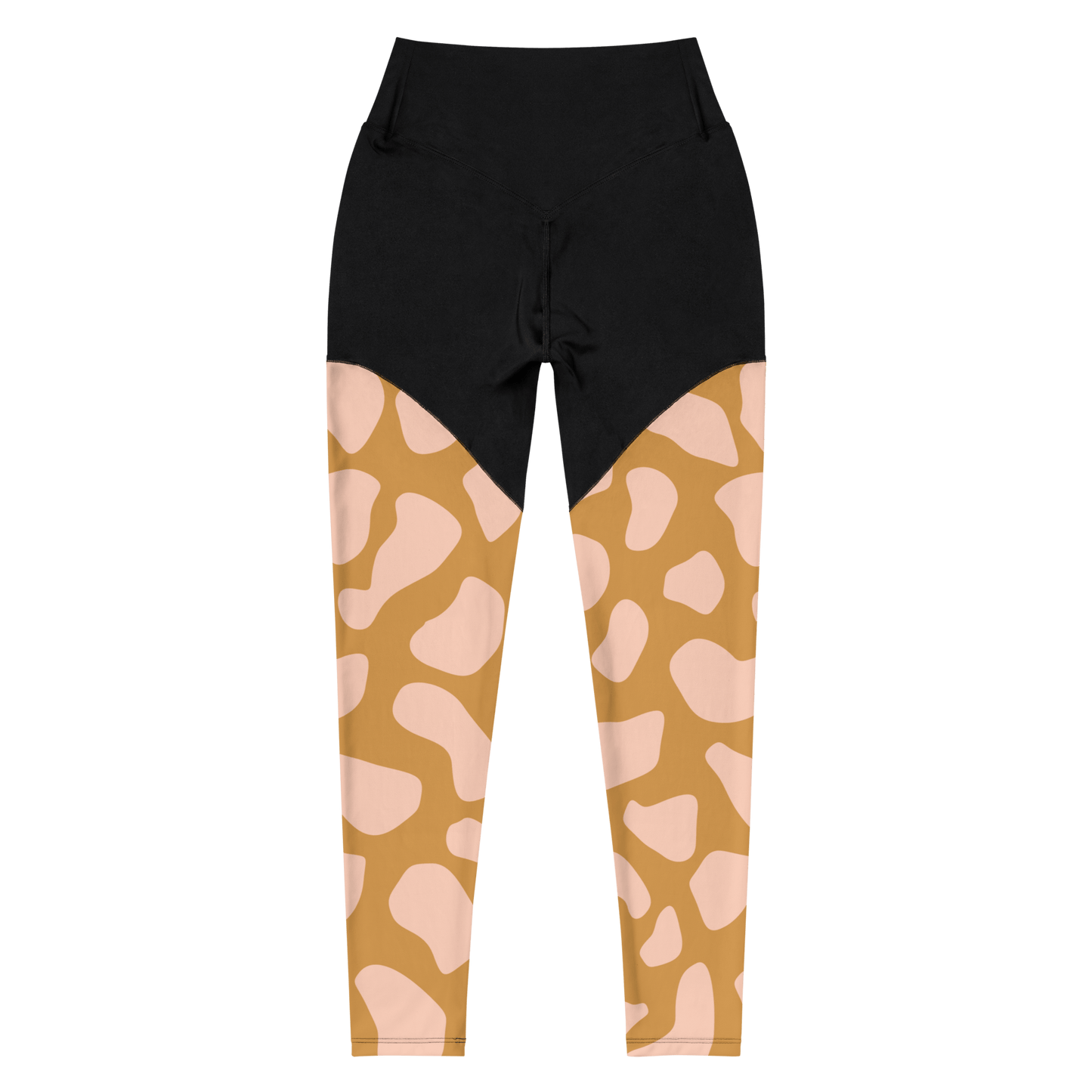 Nubian Giraffe - Compression Sports Leggings - Sports Leggings - GYMLEGGS LLC