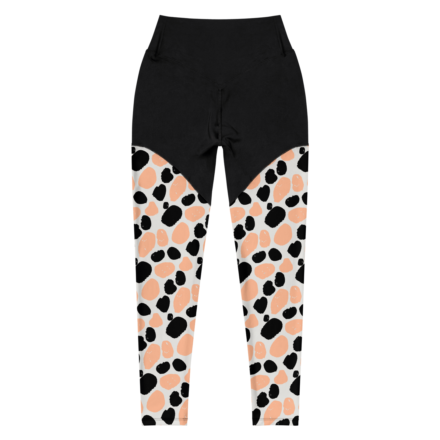 Peachy Albino Cow - Compression Sports Leggings - Sports Leggings - GYMLEGGS LLC