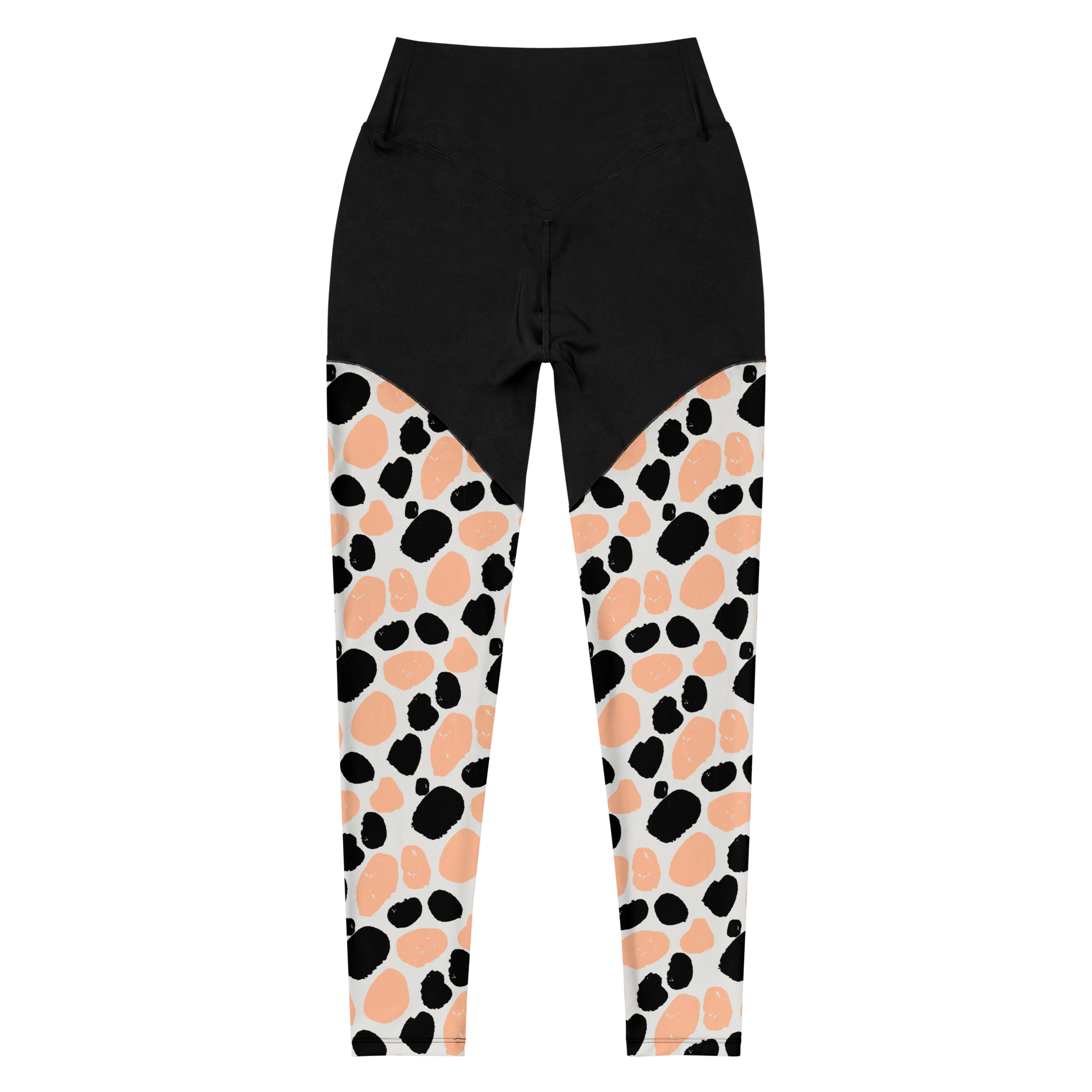 Peachy Albino Cow - Compression Sports Leggings - Sports Leggings - GYMLEGGS LLC