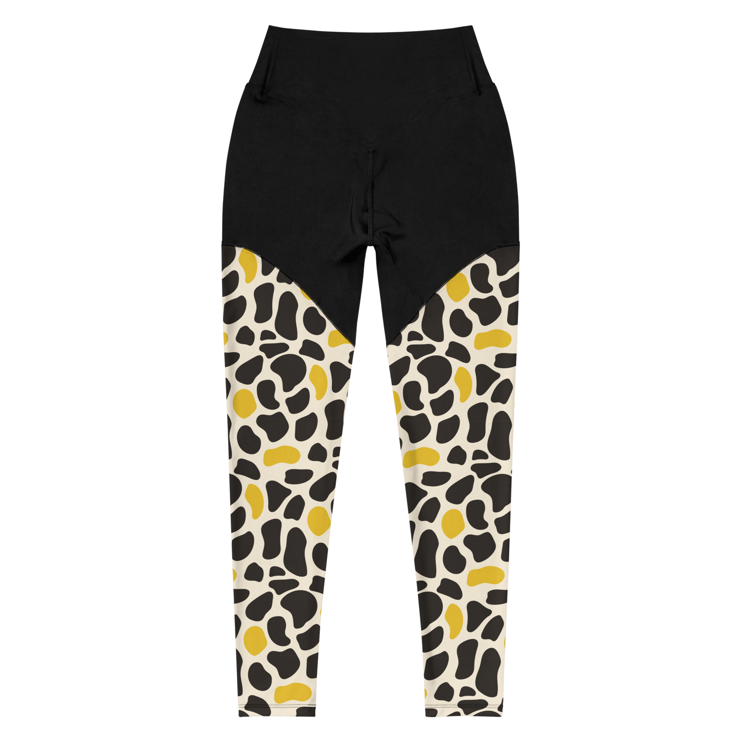 Abstract Cow - Compression Sports Leggings - Sports Leggings - GYMLEGGS LLC