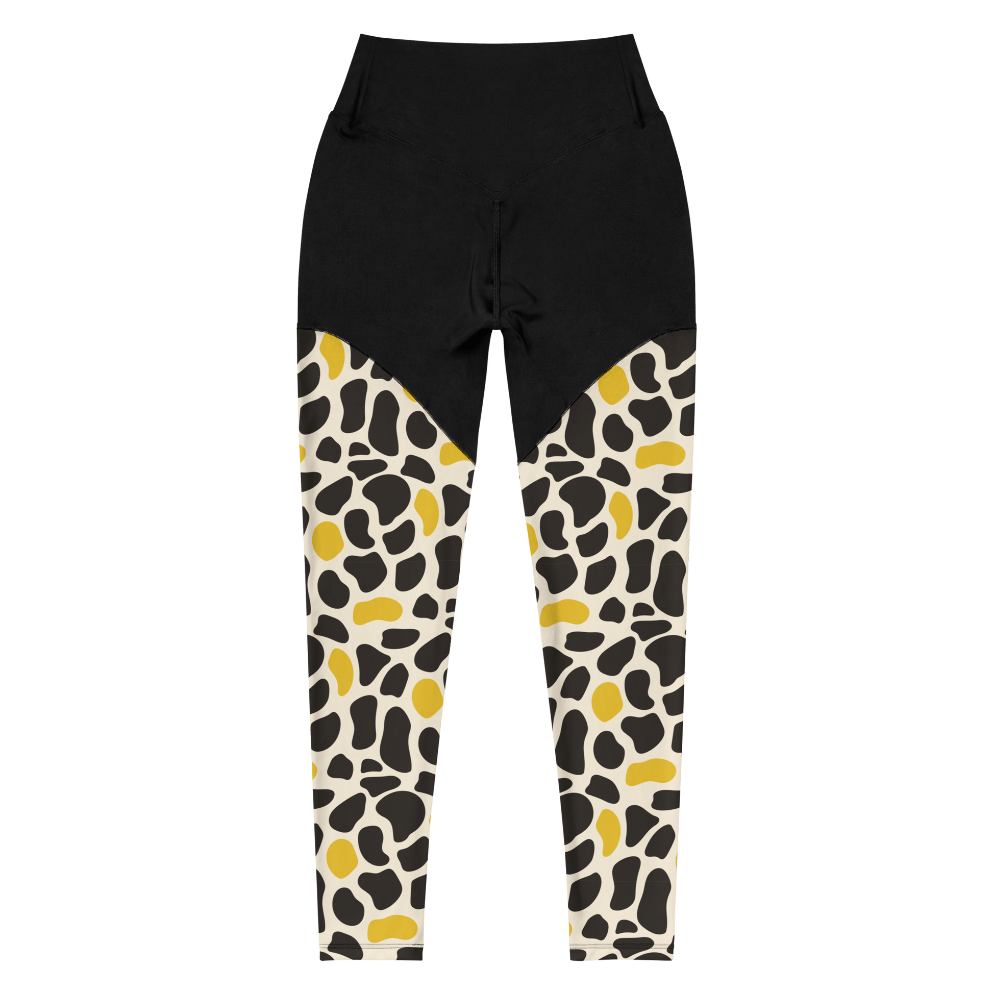 Abstract Cow - Compression Sports Leggings - Sports Leggings - GYMLEGGS LLC