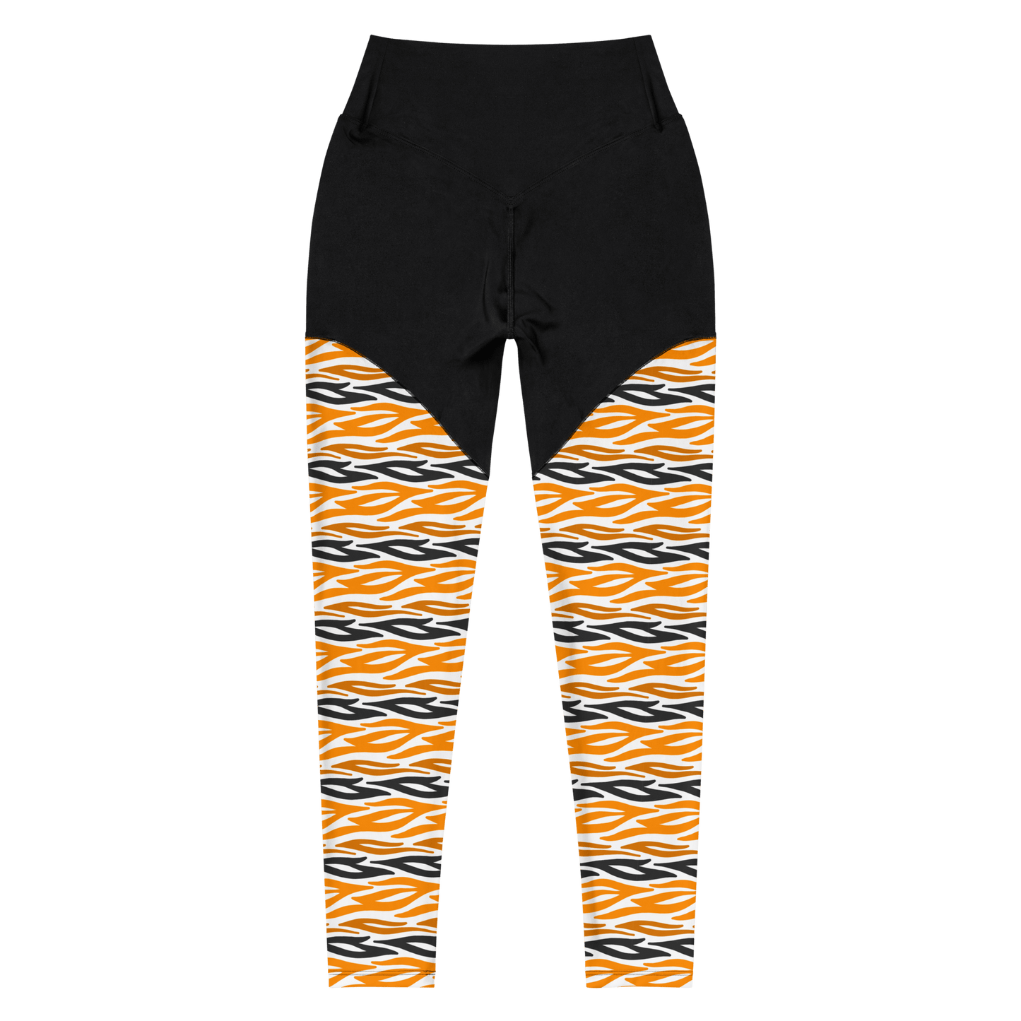 Fierce Fiery Fire Fox - Compression Sports Leggings - Sports Leggings - GYMLEGGS LLC