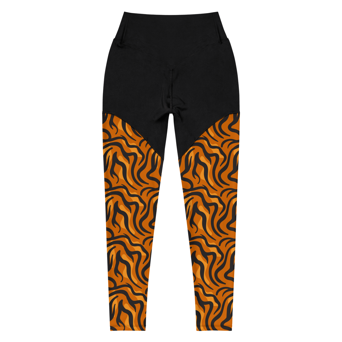 Fierce Tiger - Compression Sports Leggings - Sports Leggings - GYMLEGGS LLC