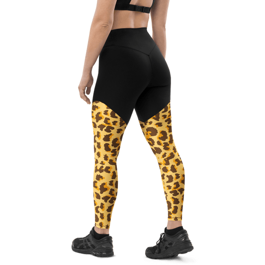 Namib Desert Cheetah - Compression Sports Leggings - Sports Leggings - GYMLEGGS LLC