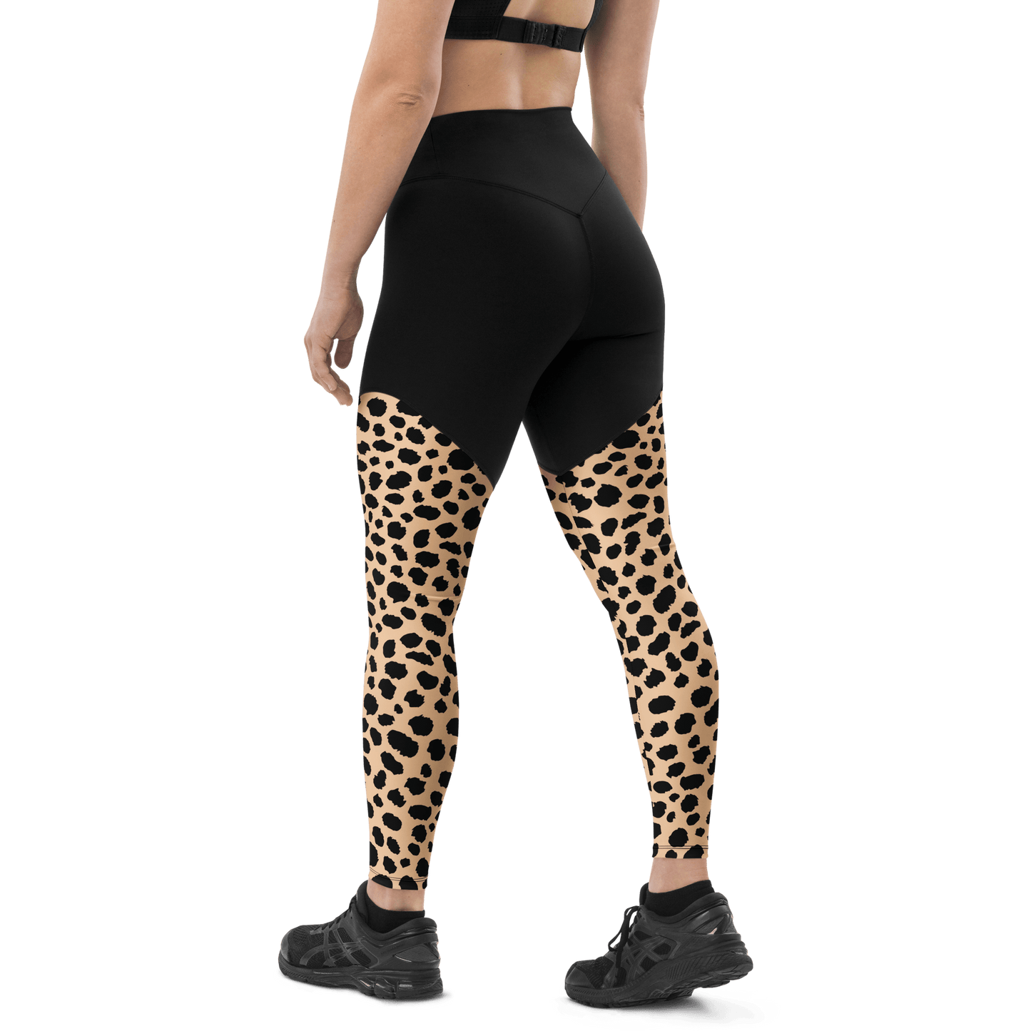 Northeast African Cheetah - Compression Sports Leggings - Sports Leggings - GYMLEGGS LLC