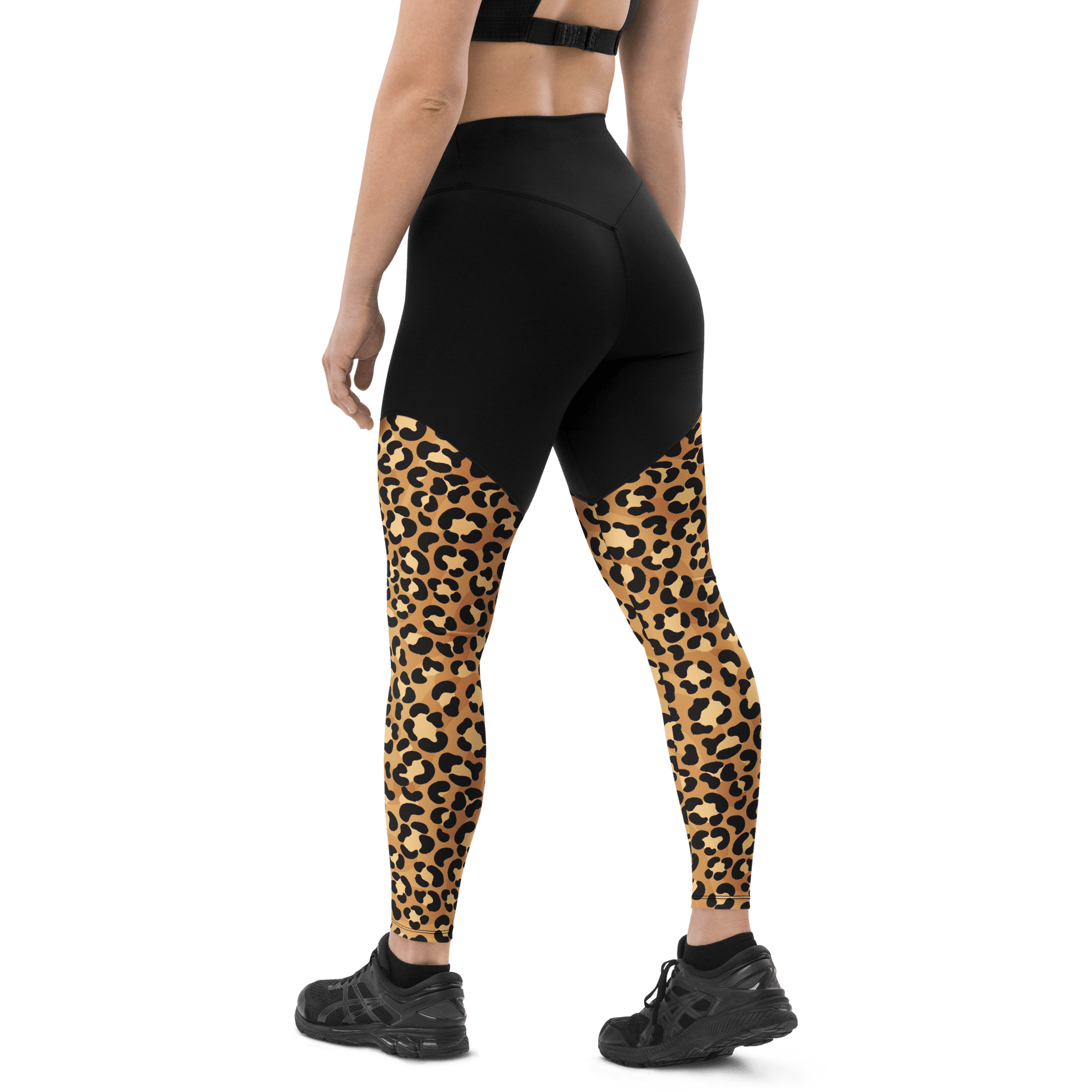 Persian Leopard - Compression Sports Leggings - Sports Leggings - GYMLEGGS LLC