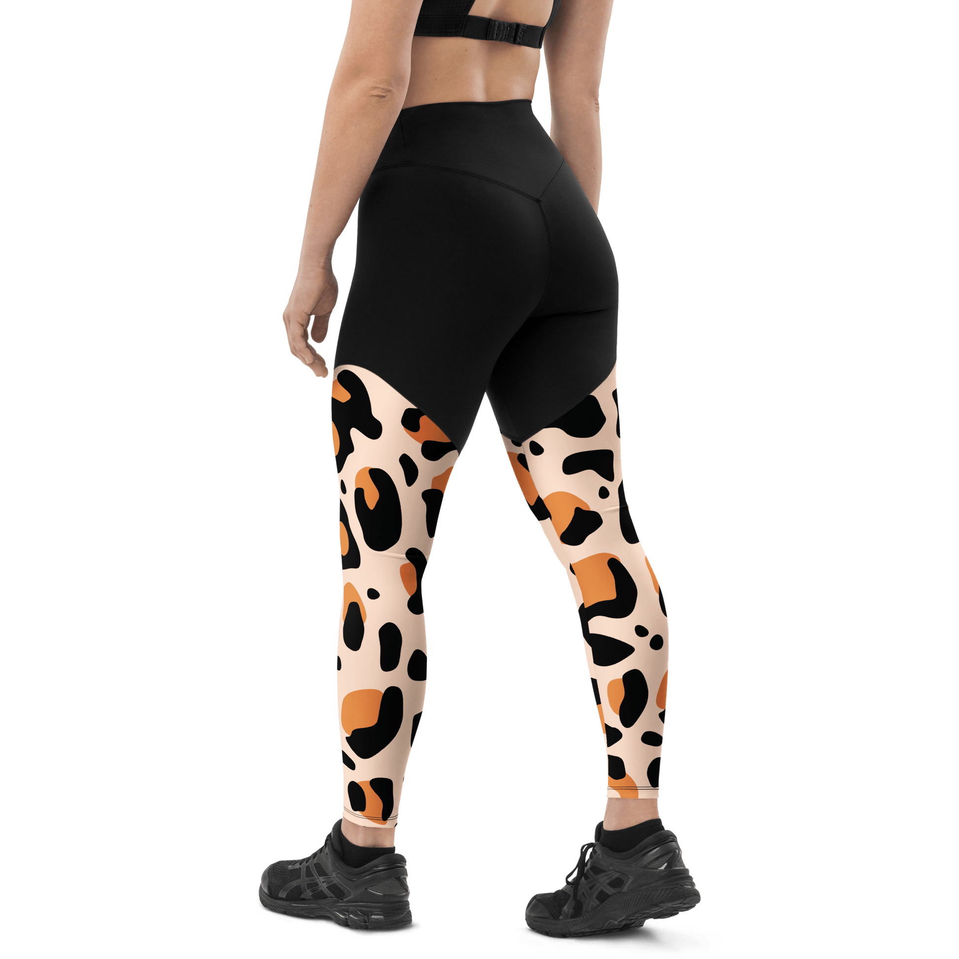 Indo-Asia Leopard - Compression Sports Leggings - Sports Leggings - GYMLEGGS LLC