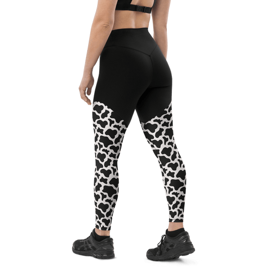 Australian Roan Cattle - Compression Sports Leggings - Sports Leggings - GYMLEGGS LLC