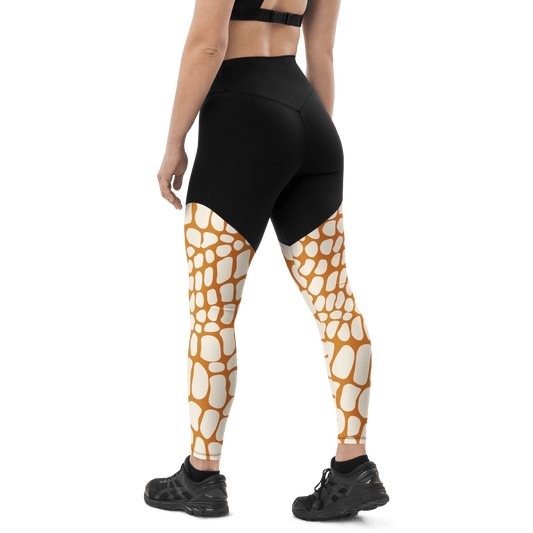 Desert Snake - Compression Sports Leggings - Sports Leggings - GYMLEGGS LLC