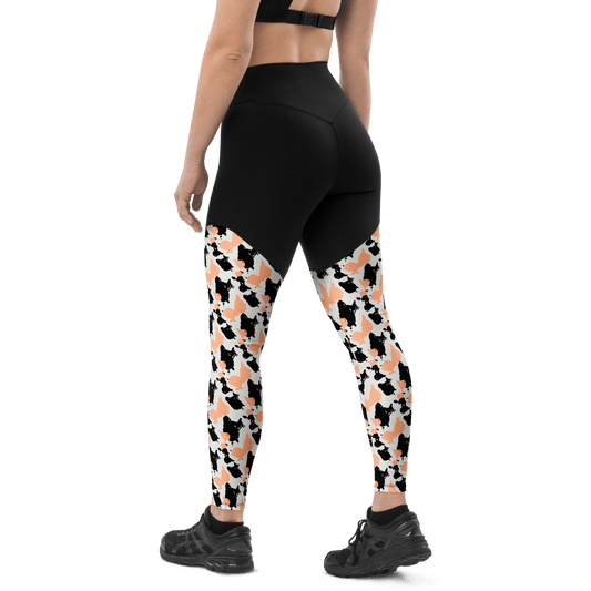 Brazilian Cow - Compression Sports Leggings - Sports Leggings - GYMLEGGS LLC