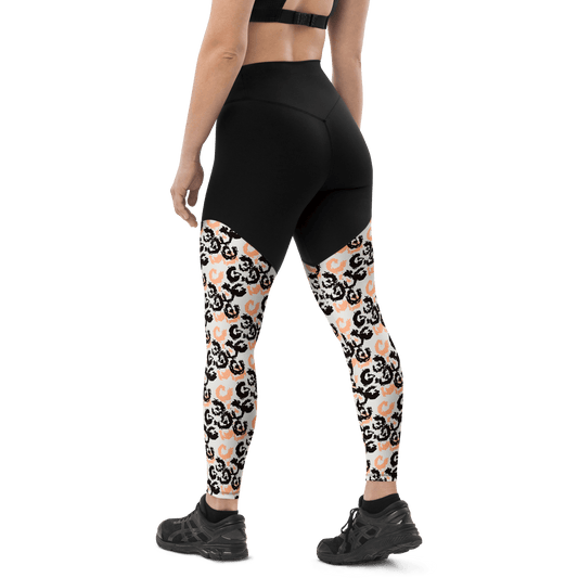 Brazilian Jaguar - Compression Sports Leggings - Sports Leggings - GYMLEGGS LLC