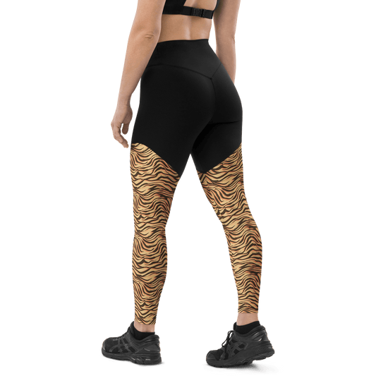 Sand Tiger - Compression Sports Leggings - Sports Leggings - GYMLEGGS LLC