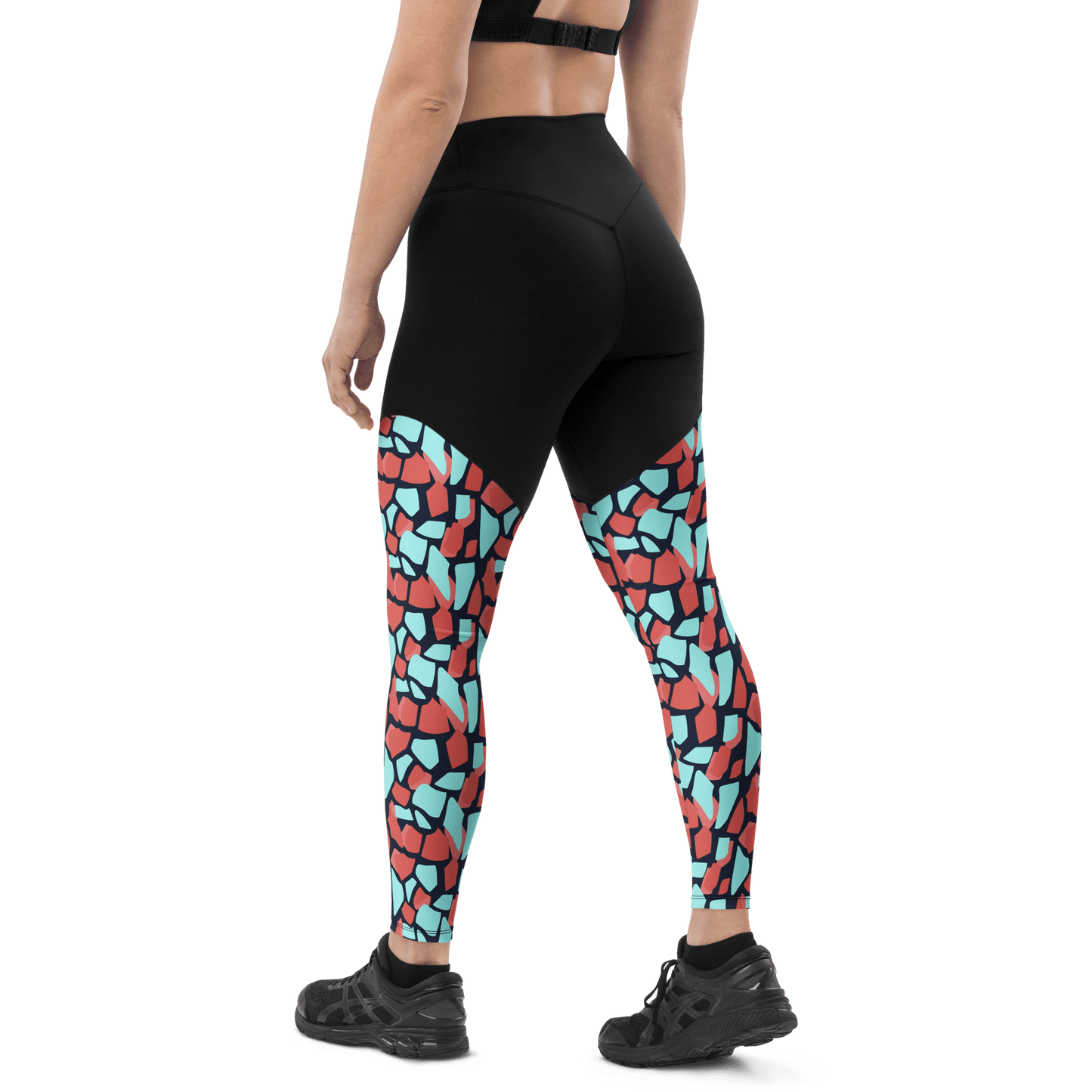 Abstract Alligator - Sports Leggings - GYMLEGGS LLC