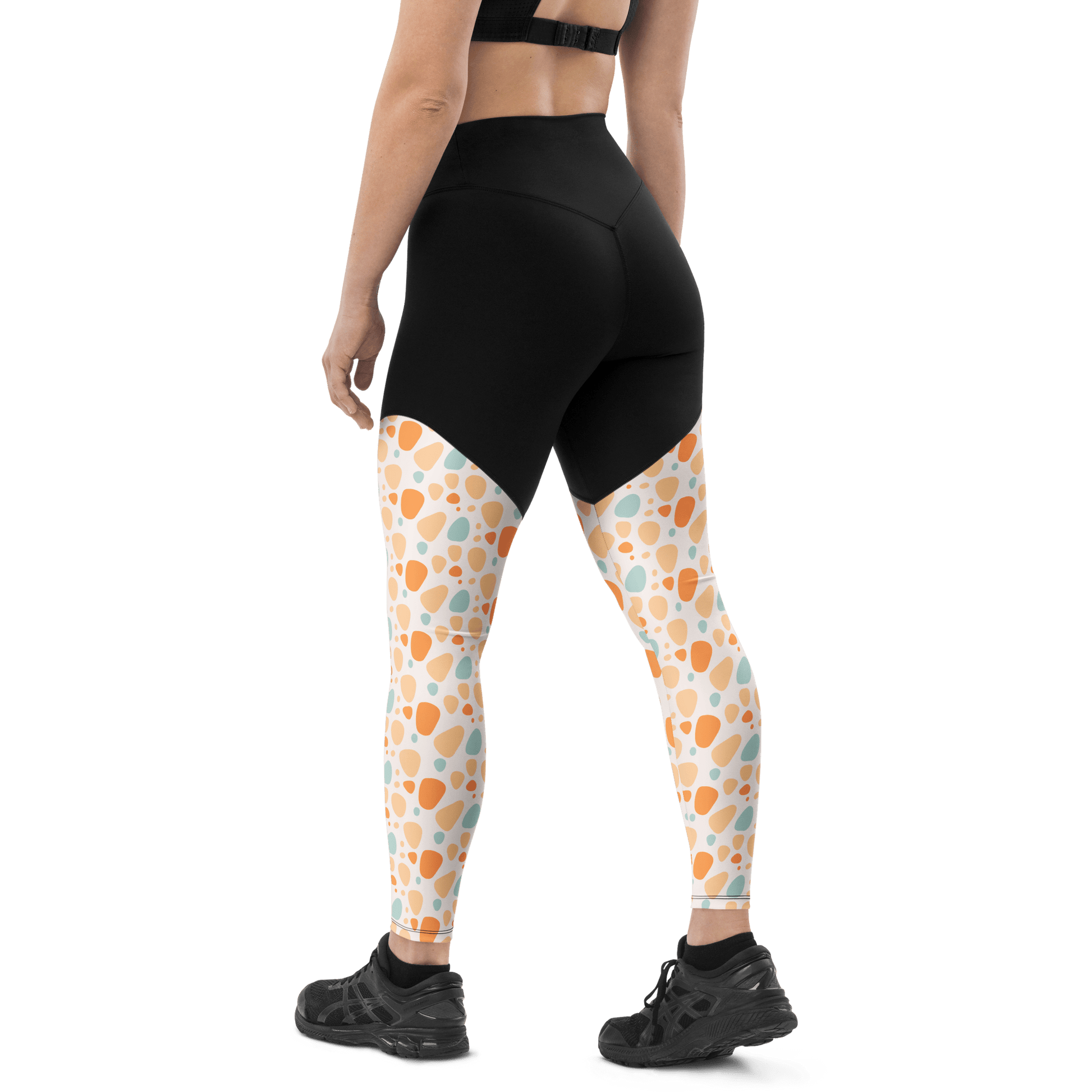 White Sahara Desert Cheetah - Compression Sports Leggings - Sports Leggings - GYMLEGGS LLC