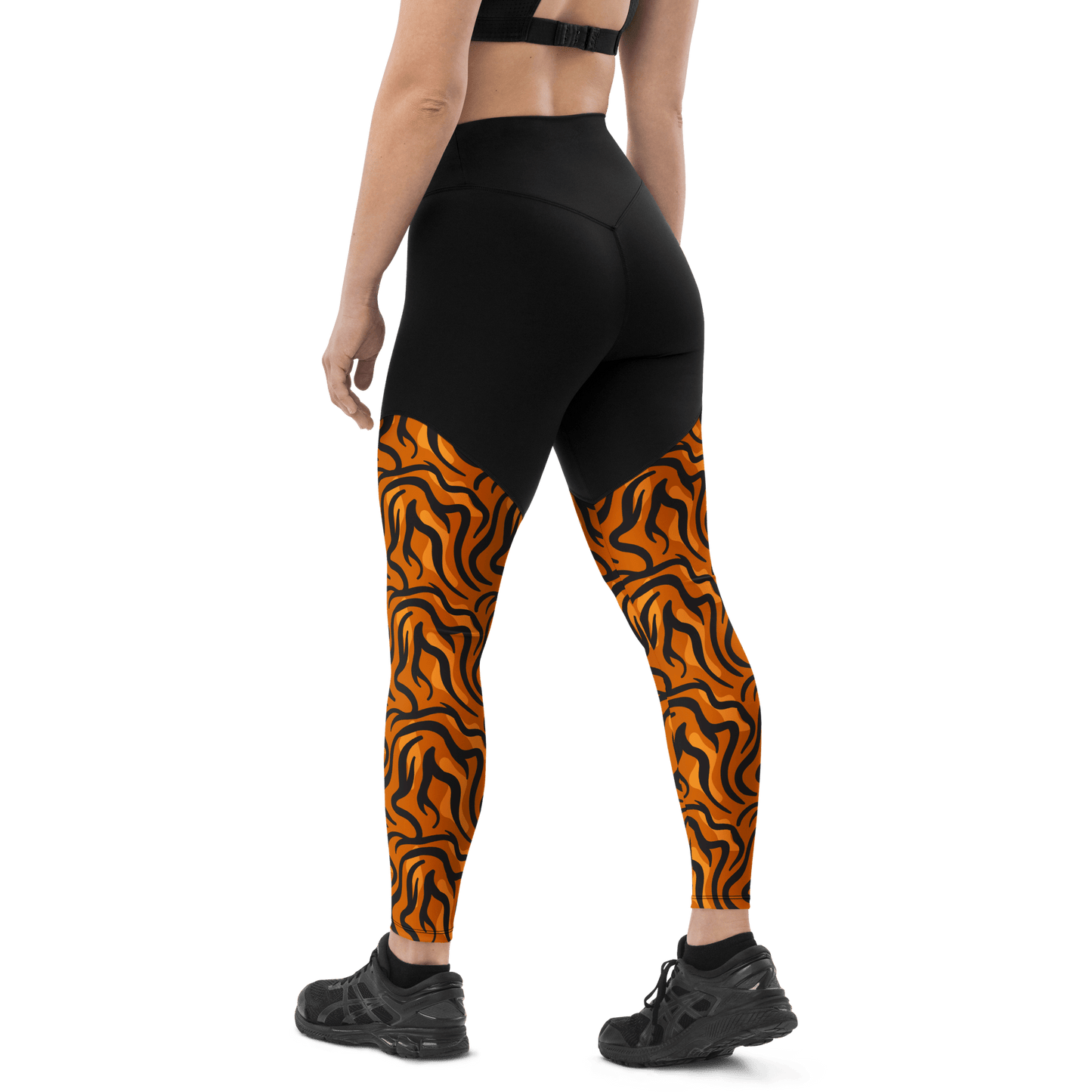 Fierce Tiger - Compression Sports Leggings - Sports Leggings - GYMLEGGS LLC