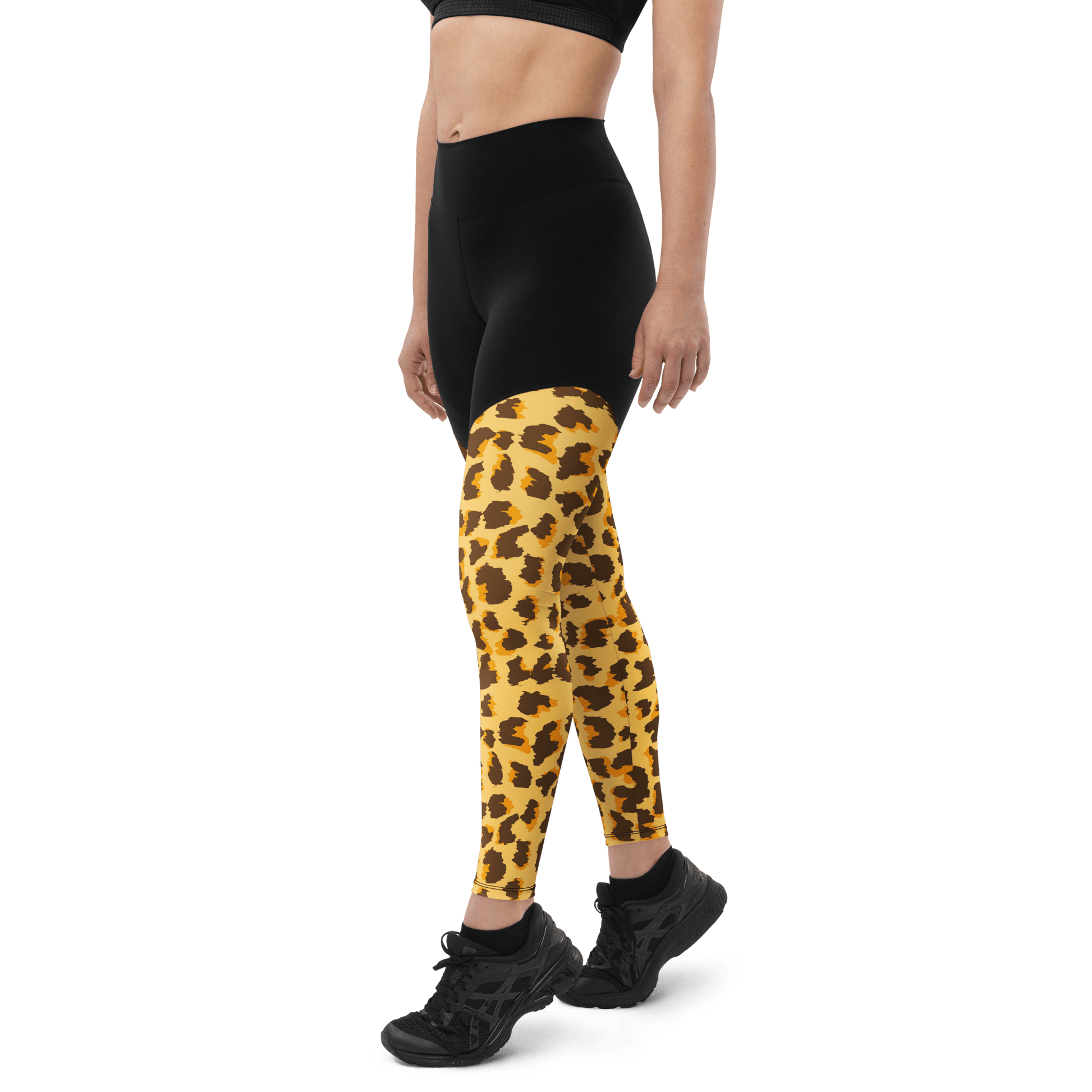 Namib Desert Cheetah - Compression Sports Leggings - Sports Leggings - GYMLEGGS LLC