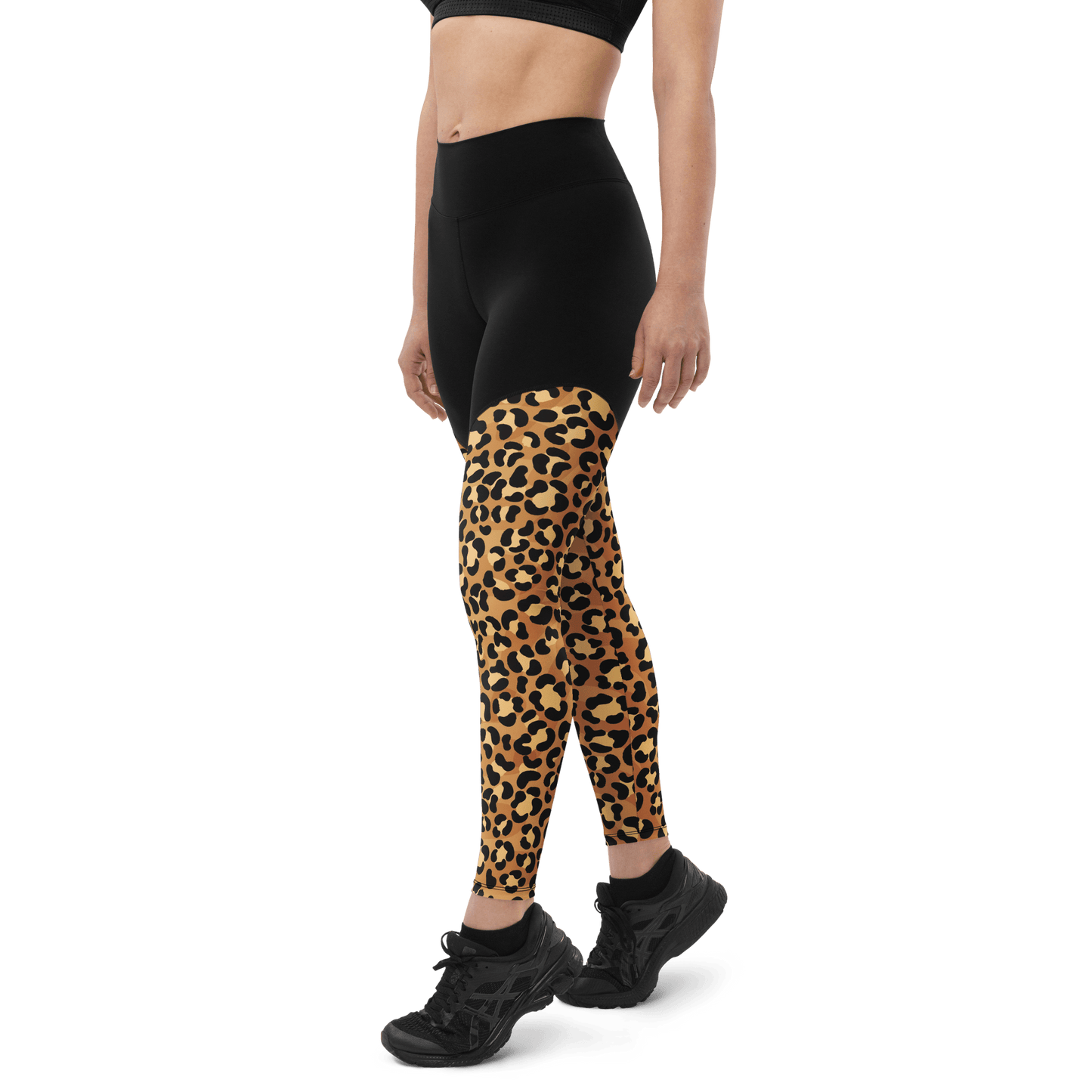 Persian Leopard - Compression Sports Leggings - Sports Leggings - GYMLEGGS LLC