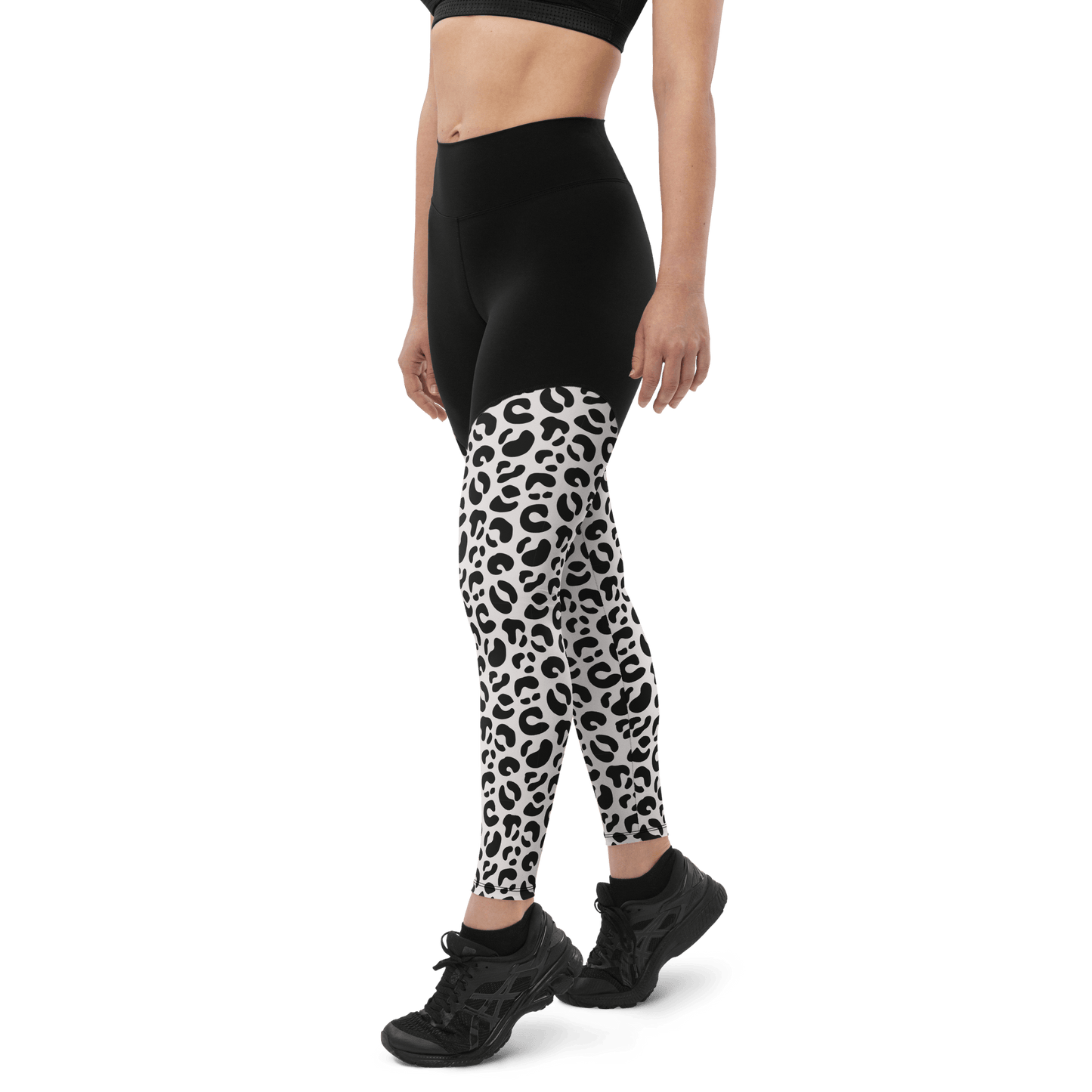 Holstein Cow - Compression Sports Leggings - Sports Leggings - GYMLEGGS LLC