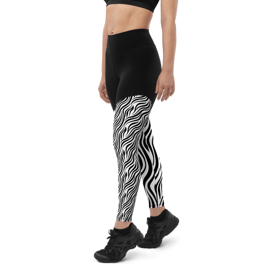 Albino Javan Tiger - Compression Sports Leggings - Sports Leggings - GYMLEGGS LLC