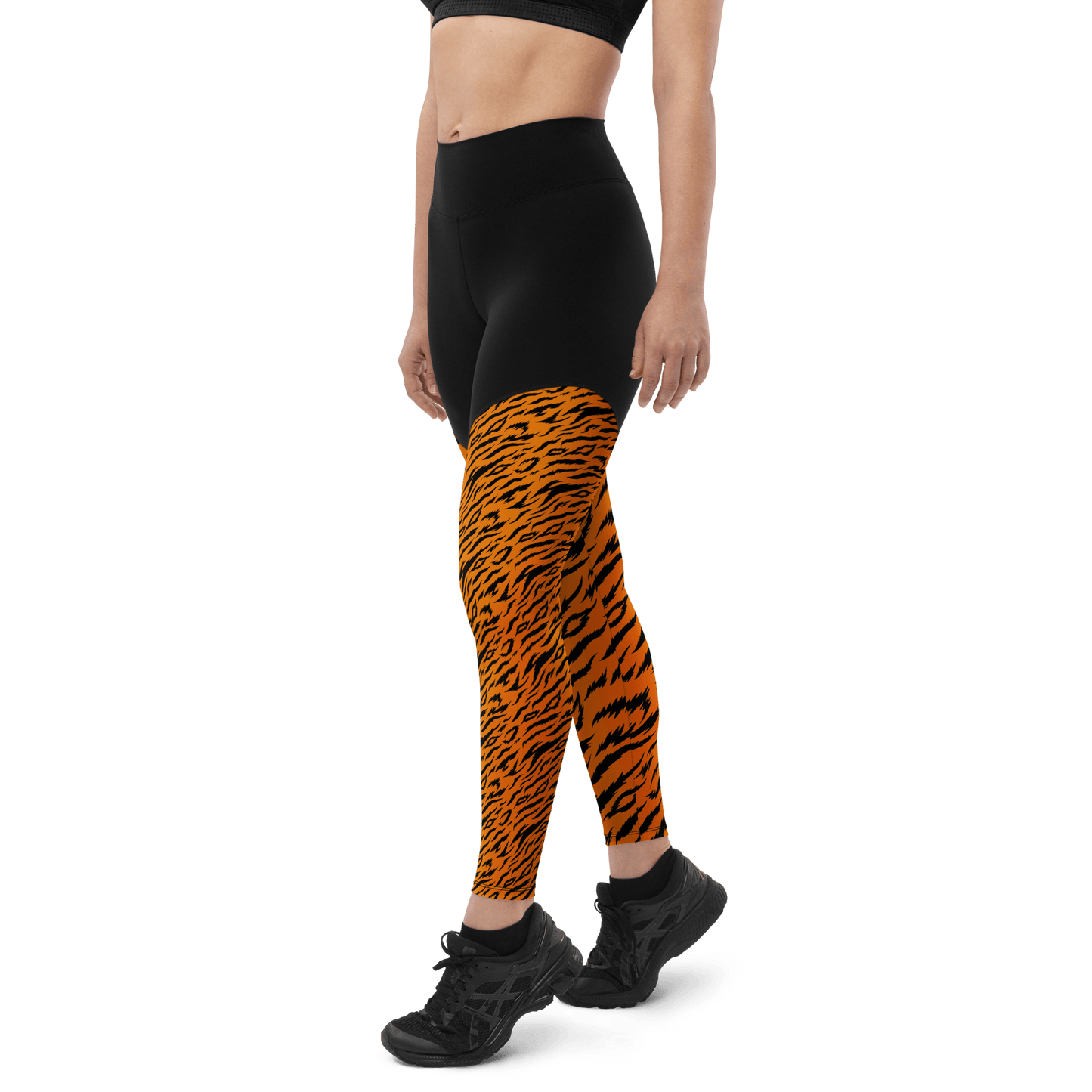 Indian Tiger - Compression Sports Leggings - Sports Leggings - GYMLEGGS LLC