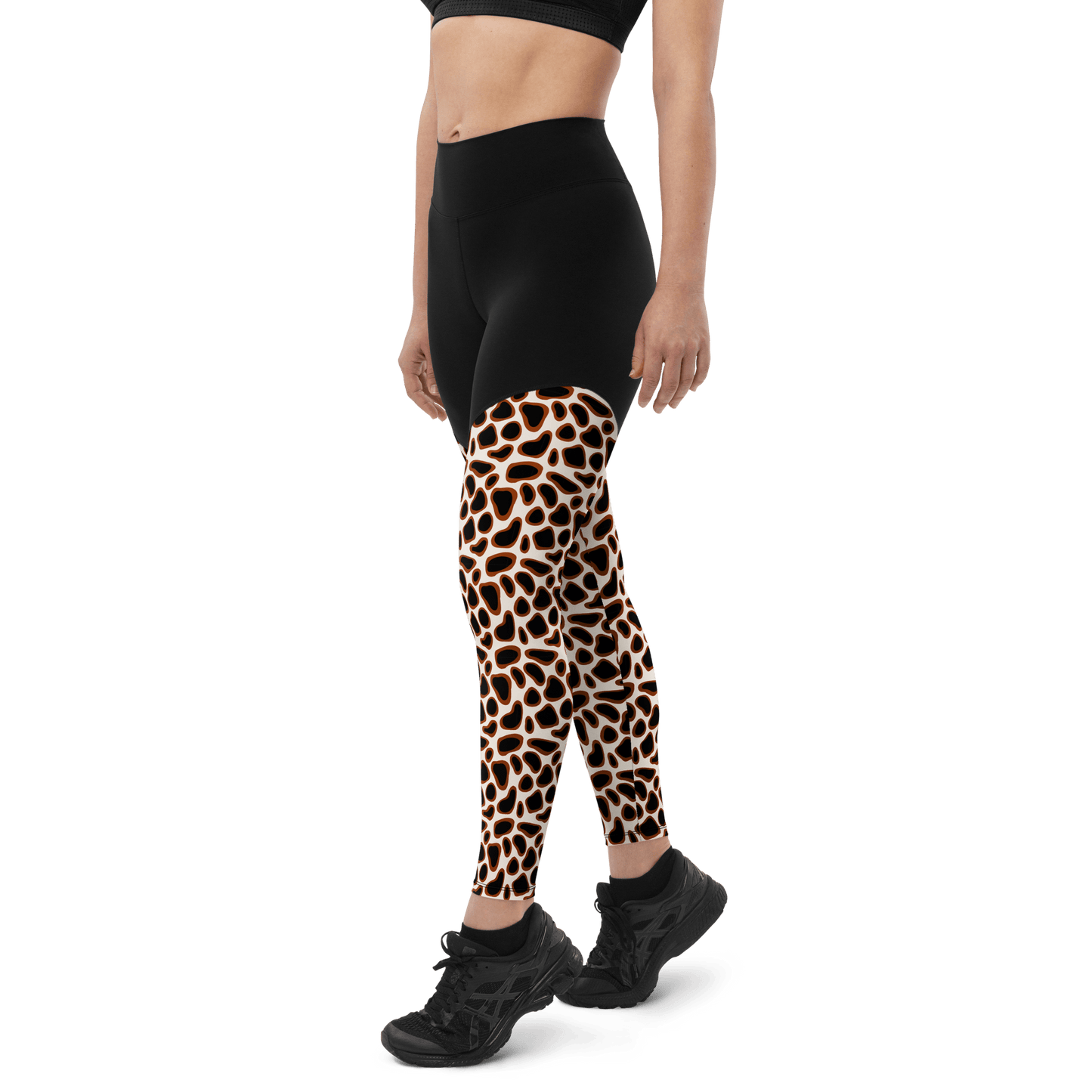 Abstract Jaguar - Compression Sports Leggings - Sports Leggings - GYMLEGGS LLC