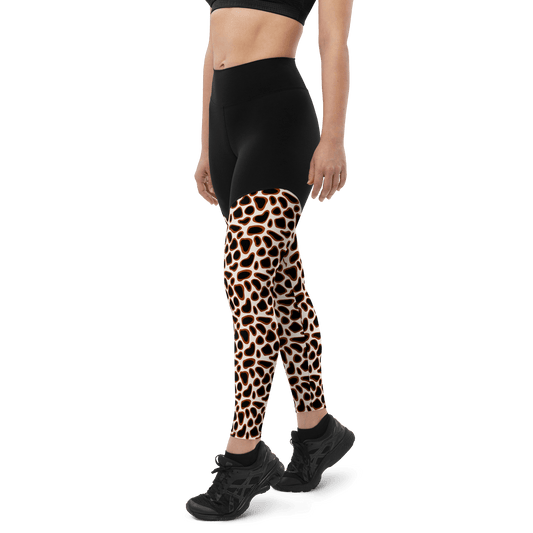 Abstract Jaguar - Compression Sports Leggings - Sports Leggings - GYMLEGGS LLC