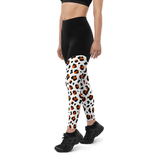 Albino Tanzanian Cheetah - Compression Sports Leggings - Sports Leggings - GYMLEGGS LLC