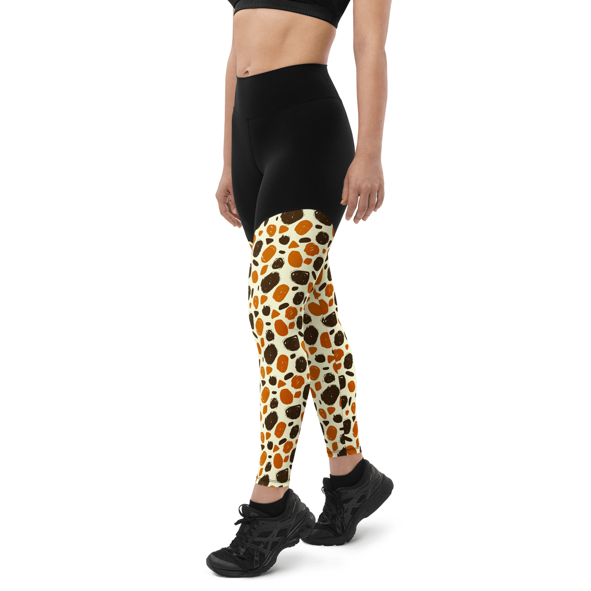 German Cow - Compression Sports Leggings - Sports Leggings - GYMLEGGS LLC