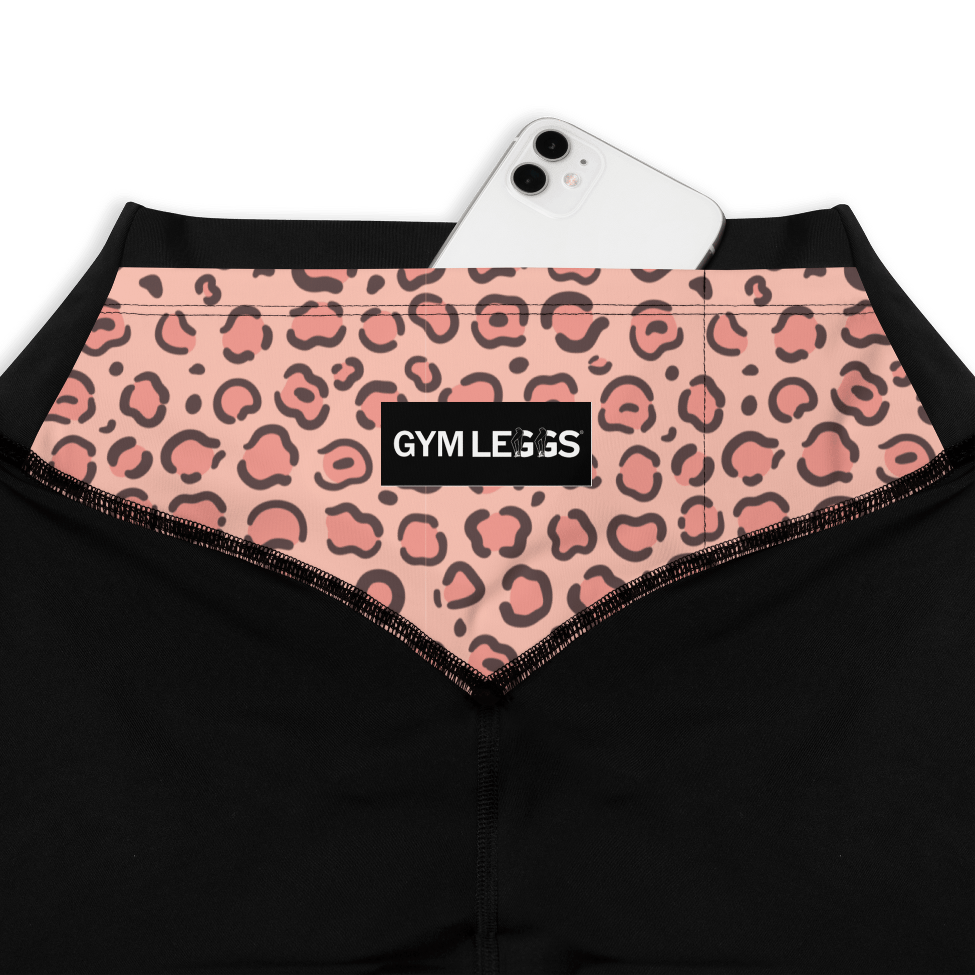 Pink Amur Leopard - Compression Sports Leggings - Sports Leggings - GYMLEGGS LLC