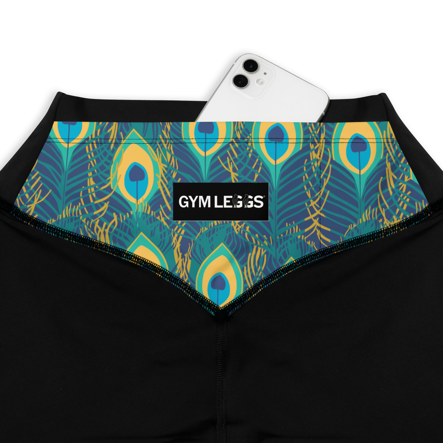 Peacock - Compression Sports Leggings - Sports Leggings - GYMLEGGS LLC