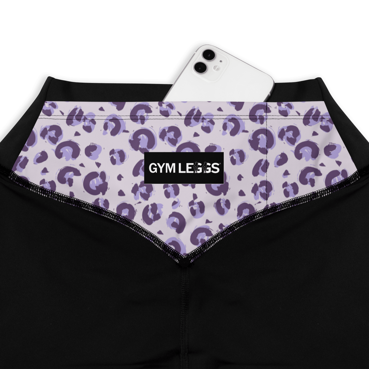 Violet African Cheetah - Compression Sports Leggings - Sports Leggings - GYMLEGGS LLC