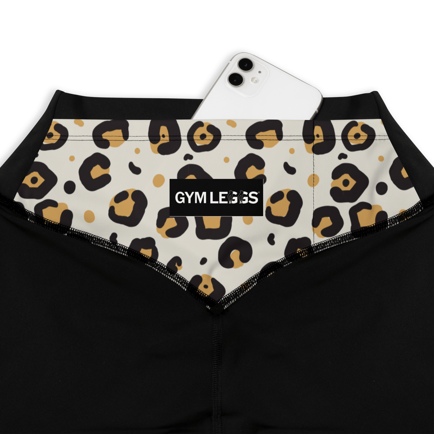 Gold Albino Leopard - Compression Sports Leggings - Sports Leggings - GYMLEGGS LLC