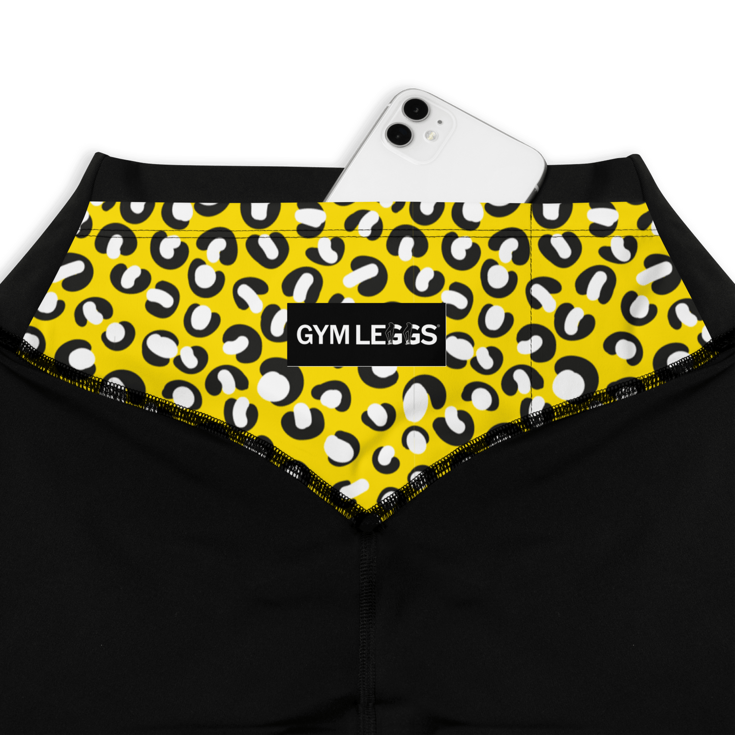 Yellow Cheetah - Compression Sports Leggings - Sports Leggings - GYMLEGGS LLC