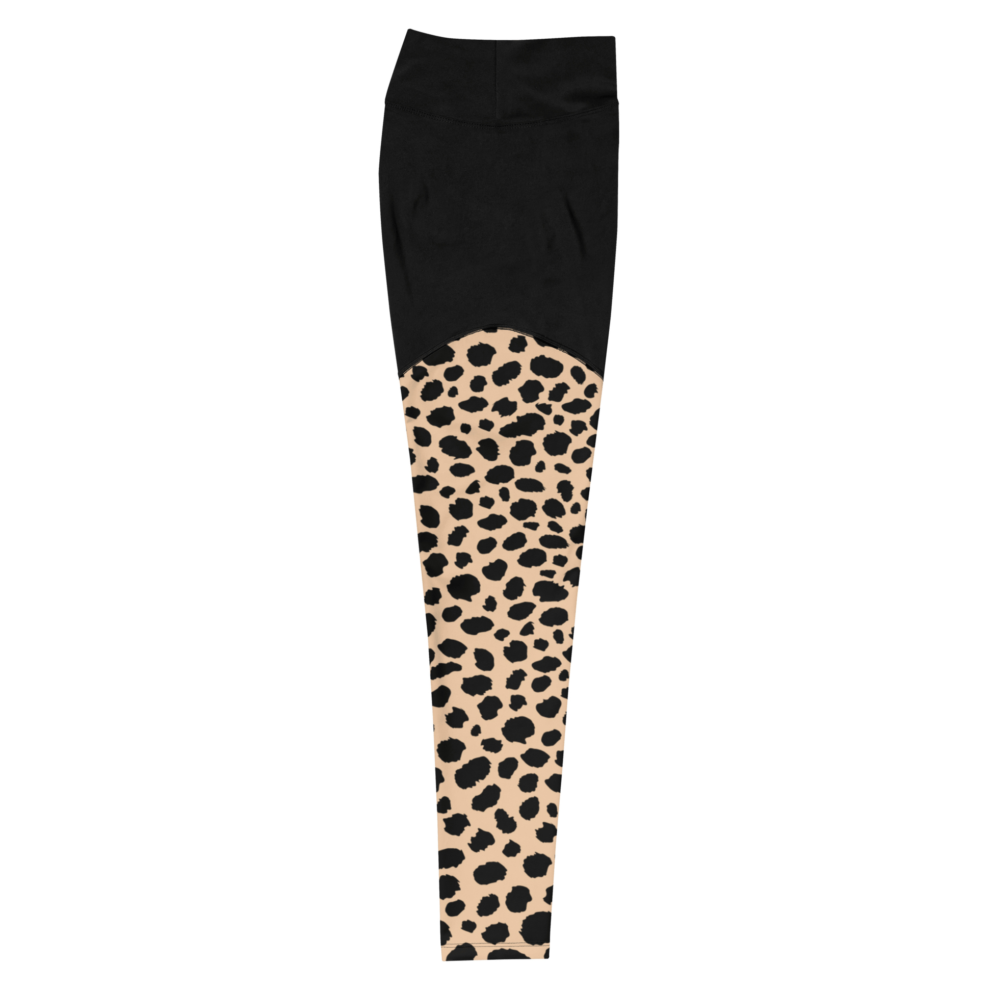 Northeast African Cheetah - Compression Sports Leggings - Sports Leggings - GYMLEGGS LLC