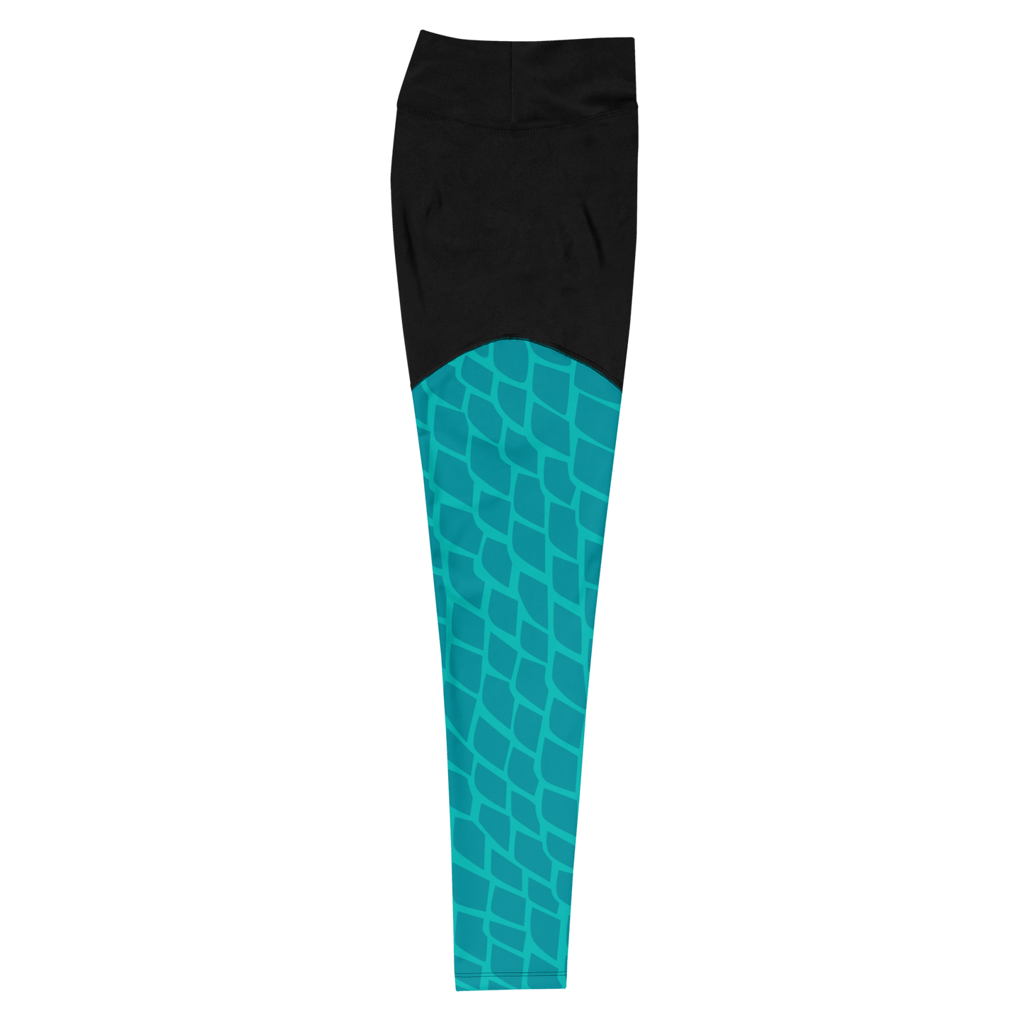 Queen Parrotfish Scales - Compression Sports Leggings - Sports Leggings - GYMLEGGS LLC