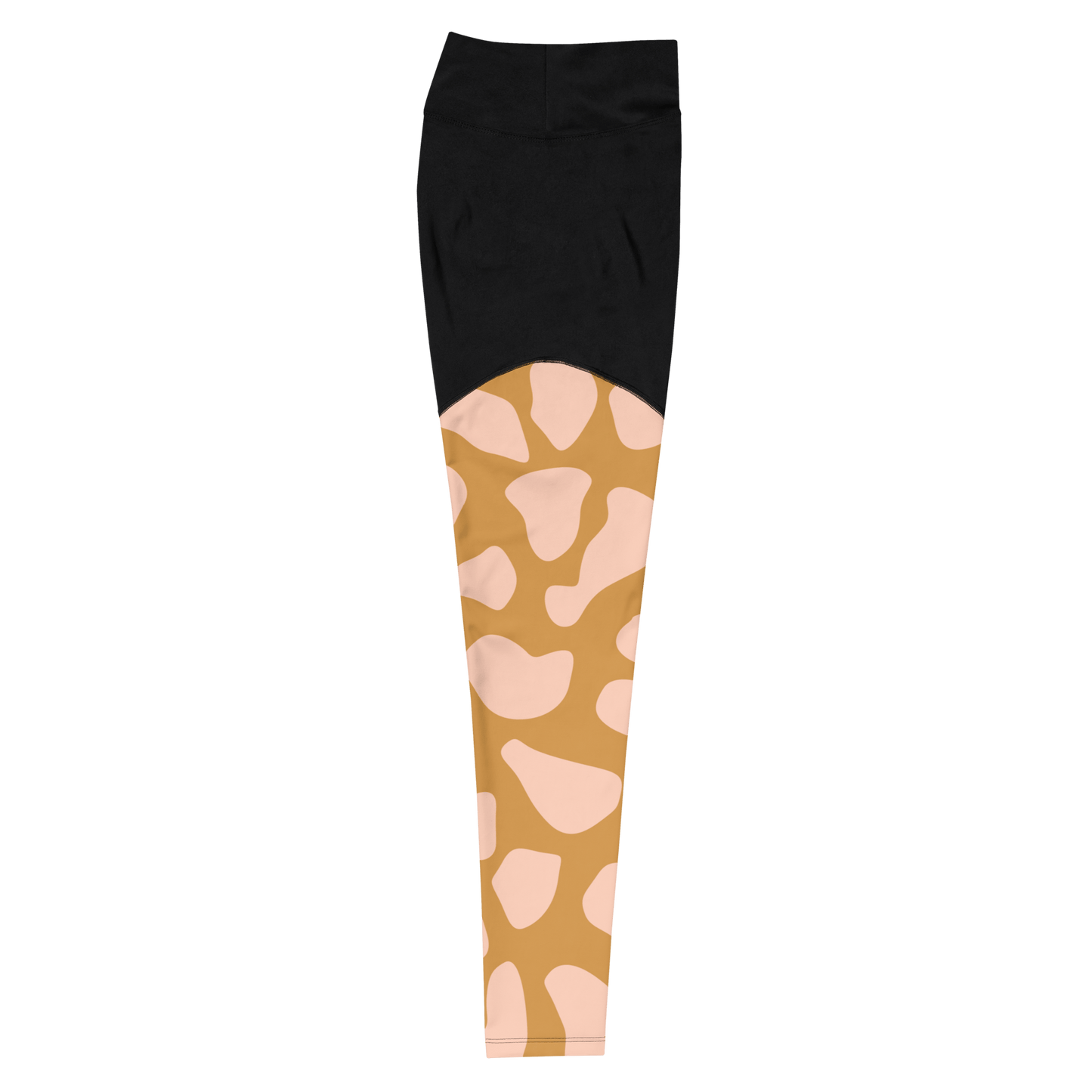 Nubian Giraffe - Compression Sports Leggings - Sports Leggings - GYMLEGGS LLC